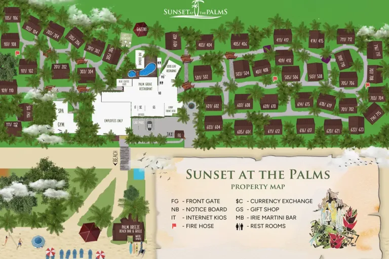 Sunset at the Palms - Resort Map